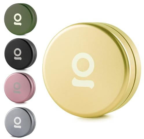 ONGROK Storage Puck, Gold, Perfect Size Case to Store in Your Pocket, Airtight, Preserves Moisture Profile, Smell and Aroma