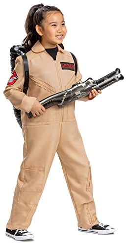 Disguise Ghostbusters Costume for Kids, Official Ghostbusters Classic Jumpsuit with Proton Pack Accessory