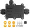 Elezenioc IP68 Waterproof Junction Box, Outdoor 3 Way M20 Black Plastic Armoured Cable Connector, Diameter 5mm -15mm Wire Gland External Waterproof Electrical Junction Boxes