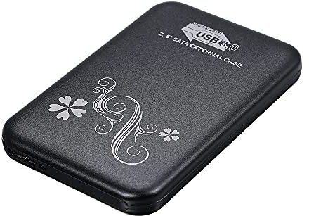 TWDYC Hard disk esterno HDD da 2 TB / 500 GB, 120 GB, 80 GB, USB 3.0 portatile di backup, adatto per PC desktop, Ps4, laptop, Xbox, Smart TV (1 TB, nero)