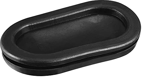 sourcing map 8 Packungen Gummitülle Drahtschutz Ovale doppelseitige Halterung 61 x 30mm