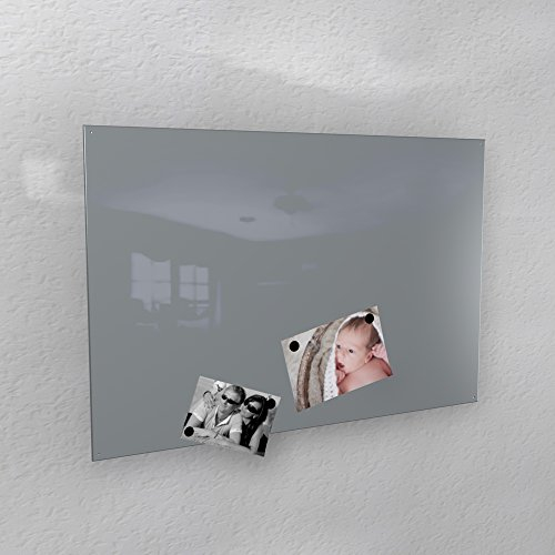 Magnetwand - grau glänzend RAL 7040 fenstergrau hochglanz - 4 verschiedene Größen verfügbar: 40 x 60 cm ; 50 x 80 cm ; 60 x 90 cm ; 50 x 110 cm (50 x 80 cm)