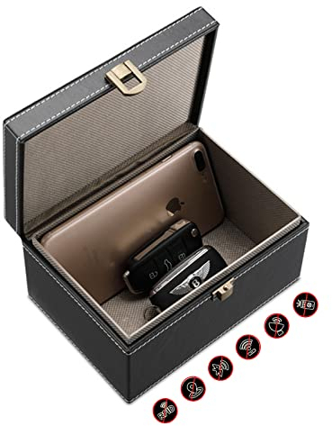 Keyless go Schutz Autoschlüssel Box, Faraday Box Schutz Kasten zum Auto Schlüssel Telefone RFID Schlüssel Box Schlüssel Aufbewahrung Autoschlüssel Schutz Keyless Autos Sicherheit Anti Der Diebstahl
