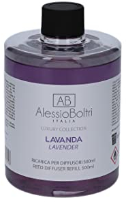 Ricarica per diffusori Luxury AB AlessioBoltri 500 ml, profumazione Lavanda