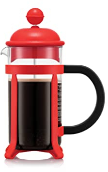 BODUM JAVA Cafetière à piston, monture et couvercle en plastique, 3 tasses, 0.35 l, en SAN