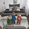 BARDYS Alvin and The Chipmunks Bettwäsche Bettbezug Set, Set Teilig Bettbezüge Mikrofaser Bettbezug Mit Reißverschluss Und Kissenbezug Single（135x200cm）
