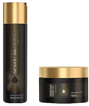 Sebastian Professional Dark Oil Schwereloses Shampoo 250ml & SEB Dark Oil Mask, 150ml