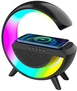 Générique Station de Recharge sans Fil caméra Espion Ultra HD 4K WiFi avec Enceinte Bluetooth