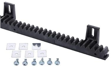 Cremallera de nylon para puertas correderas de garaje, guias correderas para puertas automaticas motores puertas exterior, jardín. Alma de Acero 1 metro x 30 mm de espesor. Modulo 4 MOTIC - 1 METRO