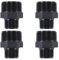 4 Pack Plastic BSP Threaded Reducing Nipples 3/4 1/2 & 1 Thread Adaptors, Suitable for Plumbing & Water Treatment (3/4 x 1 BSP)
