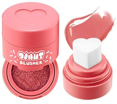 Stamp Liquid Blush Heart Shaped Applicator Natürliches, lang anhaltendes Rouge - 6 Farben für einen dreidimensionalen, süßen Look! (2)