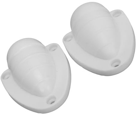 Keenso 1 Pair Boat Clam Shell Vent, Marine Wire Cable Vent Cover with 3 Screw Holes Plastic Clamshell Ventilator for Yachts Boats Ships