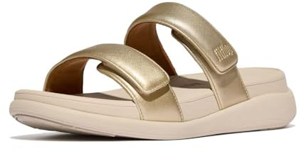 FitFlop Damen F-mode Go Adjustable Flatform 2-bar SlidesKeilsandale