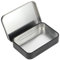 ZEYIYER Small Tins with Lids, 8.8 x 6 x 1.8 Cm Small Storage Boxes, Portable Organizer Box Empty Metal Airtight Tins for Candy Pills Tea Jewelry Key Earring Coin(Black)