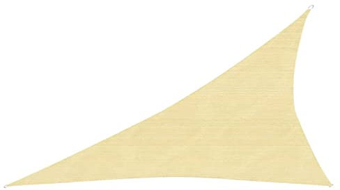 Pelouse et jardin, vie extérieure, parasols et parasols, voile d'ombrage 160 g/m² Beige 3x4x5 m HDPE