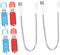 GAROZATION USB Laptop Tastaturlampe 4er Set Flexibel Einstellbare USB Nachtlichter Transparent Und Mit 3 LED Perlen Und 2 Schlauchanschlüssen Für Computer Und Notebook