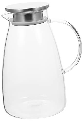 Garneck Brocca Borosilicato Filtro Inossidabile Teiera Multifunzionale Per Bevande Calde e Fredde Per Feste e Picnic