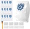 12 Pack GN Vacuum Bags for Miele Vacuum Cleaner Hoover 3D AirClean Dust Bag for Miele Classic C1 Complete C2 C3, S2 S5 S8 S400i, S600, S800, S5000, S8000 Series with 4 Filters