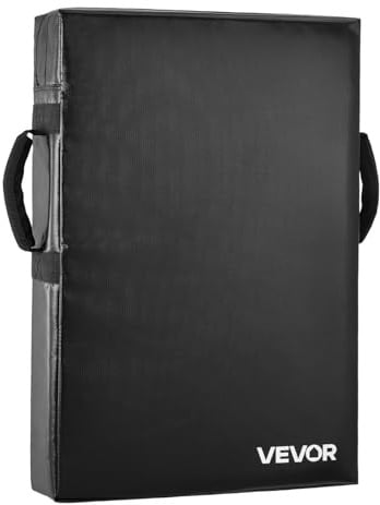 VEVOR Fußball Blocking Dummy Blocking-Pads (600 x 405 x 120 mm), Kick-Shield-Pad mit Griffen, Tackling-Dummies aus hochdichtem Schwamm, Trainingsgerät für Basketball Hockey Lacrosse Schwarz, 1 STK.