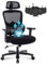 Bosmiller Bürostuhl 200KG Ergonomischer Schreibtischstuhl XXL Drehstuhl mit 3D Armlehne Verstellbare Kopfstütze Chefsessel Mesh Office Chair, Schwarz
