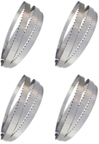 Band saw, 4pcs 2020x16x0.5mm Band Saw Blade 79-1/2x0.63x0.02 4 TPI Blades Food Bandsaw for Meat Frozen Fish Cutting, 170820