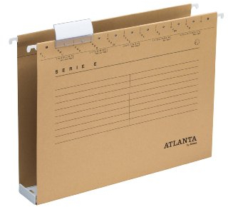 Atlanta Serie E Hängesammler A4, Jalema 2655214570, Robuste Hängesammler mit extra grosses Fassungsvermögen, 25er Packung, naturbraun