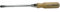 SW-Stahl Tournevis manche en bois avec 6 pans et durchgehender Lame 200 x 12 mm, 30605l