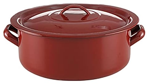 Quid Clasico Esmalte Cacerola Acero Esmaltado 22cm - 3,5l Acero Carbonatado Apto Vitrocerámica Apto Inducción Antiadherente