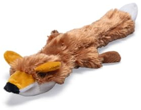 Beeztees 619625 Flatino Plueschfuchs, 30 cm, braun