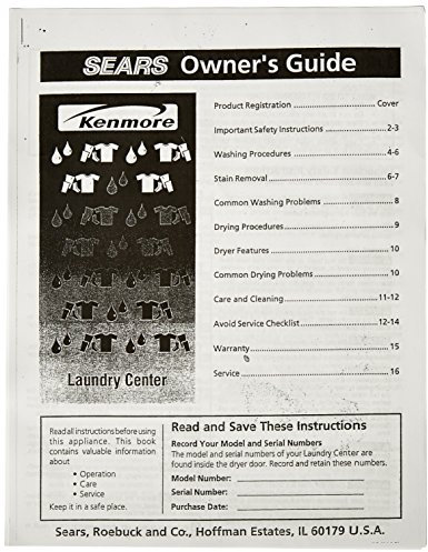 Frigidaire 131786800 lavadora/secadora Combo Owner Manual