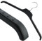Hangerworld 20 rutschfeste Kunststoff Jackenbügel 46cm Schwarze Kleiderbügel Extra breit