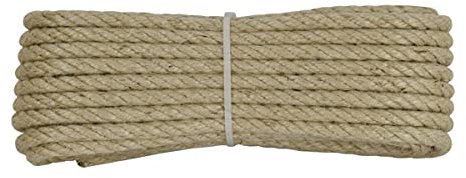 Corderie Italiane - 006003298 - Cuerda de yute, 12 mm, 10 m