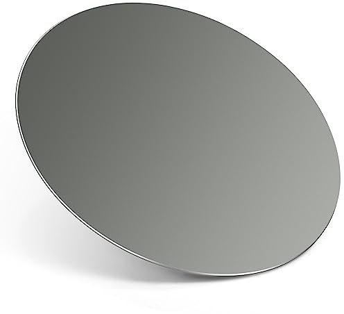 TERRATUTOR Aluminum Metal Mouse Pad - with Non-slip Rubber Base and Micro Sand Blasting Alloy Surface for Fast and Accurate Control | Gray Round