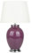 Beliani Lampada da Tavolo in Ceramica in Color Viola