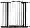 Regalo Easy Step Arched Décor Walk Thru Baby Gate, Includes 4-Inch Extension to Fit Multiple Openings, 4 Pack Pressure Mount Kit and 4 Pack Wall Mount Kit, Black
