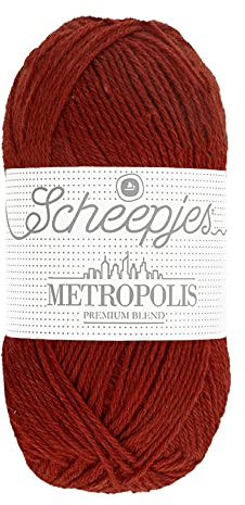Scheepjes Metropolis 1x50g - 064 Kraków, Brown/Red Yarn