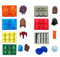 ECOSWAY 8-teiliges Set Star Wars Eiswürfelformen/Schokoladen-Silikonformen: Stormtrooper, Darth Vader, X-Wing Fighter, Millennium Falcon, R2-D2, Han Solo, Boba Fett, und Death Star