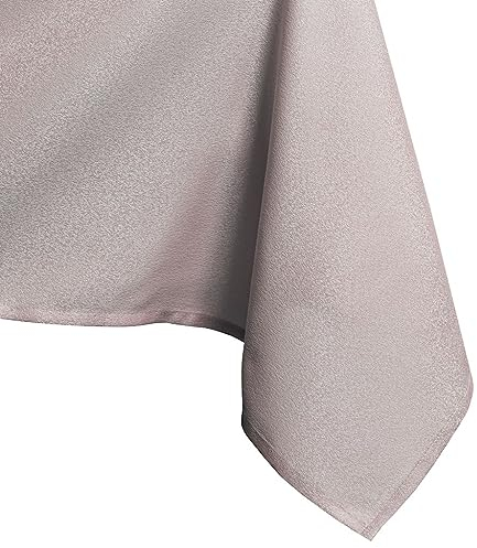 AmeliaHome Tischdecke 40x40 cm Mitteldecke Tischtuch Tafeldecke Fleckschutz Lotuseffekt Abwaschbar Wasserabweisend Glänzend Glatt Puderrosa Empire