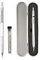 Shulaner Mechanical Pencil 0.5mm Metal Silver Propelling Pencil with Rubber, Silver