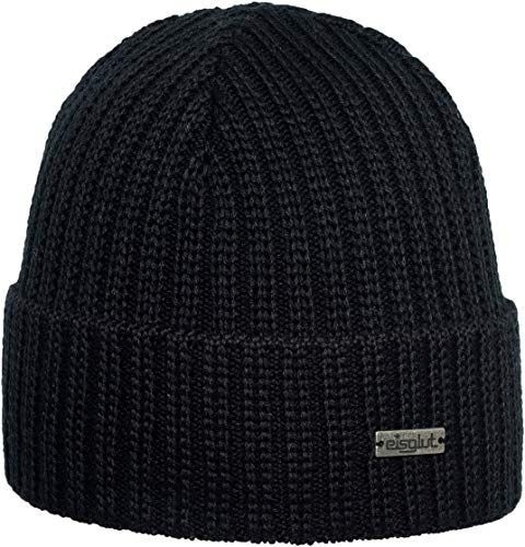 Eisglut Herren Jocheng Merino XL Mütze, Schwarz, XL EU