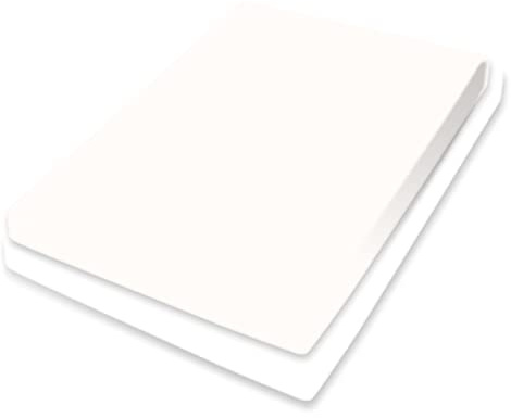 Bassetti Topper Spannbettlaken Uni Wollweiß 39/181 aus Baumwolle und Elasthan in der Farbe Wollweiß, Maße: 140cm x 200cm, 160cm x 220cm, 9285313