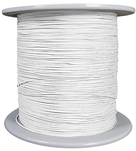 60 Meter Schnur für Plissee 0,8 mm weiß Jalousieschnur Plisseeschnur Zugschnur für Plissee Raffrollo Jalousie Spannschnur Ersatzschnur