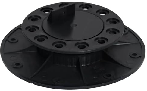vidaXL 10x Stelzlager Verstellbar Plattenlager Balkenlager Stellfuß Drehfuß Terrassenlager Stellfüße Verstellfüße Terrasse 25-40mm