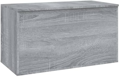 vidaXL Grey Sonoma Storage Chest - Modern Coffee Table with Ample Storage Space - Made from Resistant Resistant Engineered Wood – Perfect Living Room Furniture