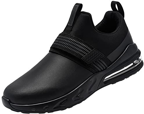 LARNMERN Zapatos Cocina Hombre Slip-On Zapatillas Antideslizante Hostelería Impermeable Chef Calzado de Trabajo sin Puntera 41.5 EU