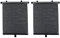 Parasol retráctil para ventana de coche, paquete de 2 parasoles enrollables para automóvil, con 6 ventosas, Negro
