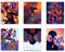 BigWigPrints: Spider-Man: Across the Spider-Verse (2023) Poster – Miles Morales Gwen Stacy Set mit 6 Promo-Kunst-Wanddekordrucken (20,3 x 25,4 cm)
