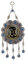 LetCart Türkisches Blaues Böses Auge Ornamente, Böser Augen Wanddeko Wandschmuck Deko Glücksbringer Blaues Türkische Auge für Schlafzimmer Auto Anhänger Ornament