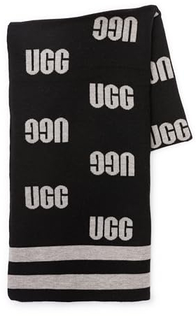UGG Damen Logo Knit Ruana Wrap, Schwarz Multi, Einheitsgröße