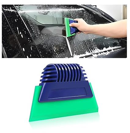 JNNJ Autofolie Fensterfolie Lackschutzfolie Tönungsfolie Rakels, Soft Gummi Rakel Fensterabzieher für Autofolie Installation, Auto Vinyl Werkzeug Kit Autofolie(Grün)